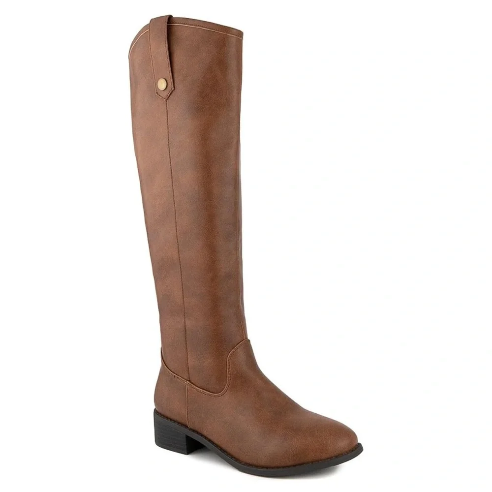 London Fog Women’s Boots sz 9.5 Wide Knee Hi Brown NEW # H744